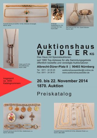 Preiskatalog 1870. Auktion