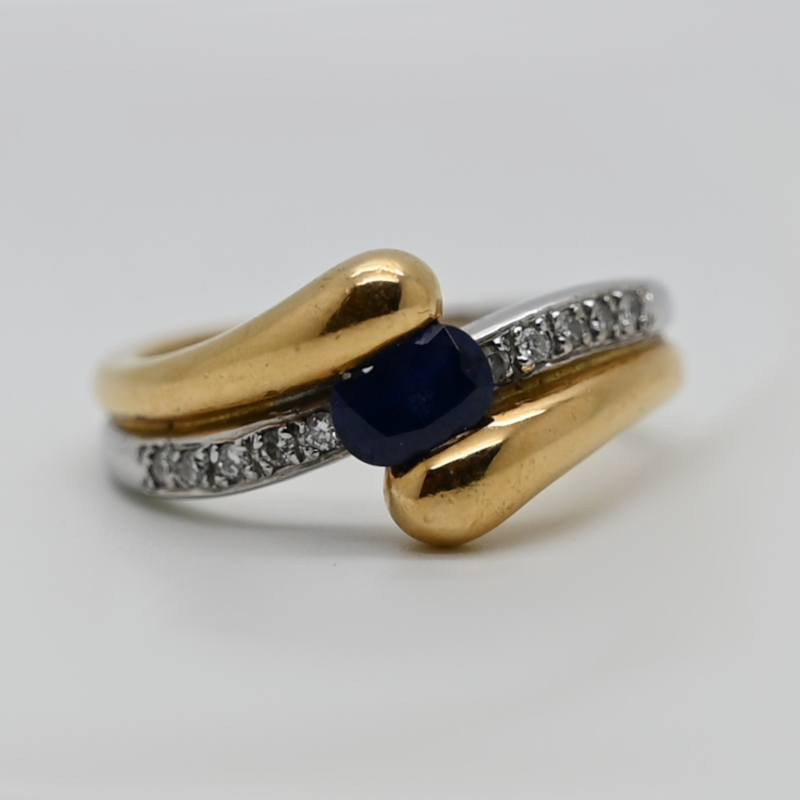 Saphirring mit Brillanten – Nr. 312