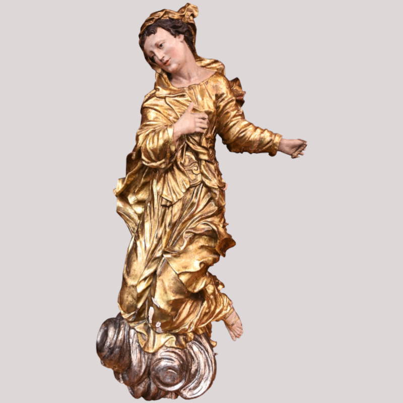 Dreiviertelholzfigur „Erzengel Gabriel“