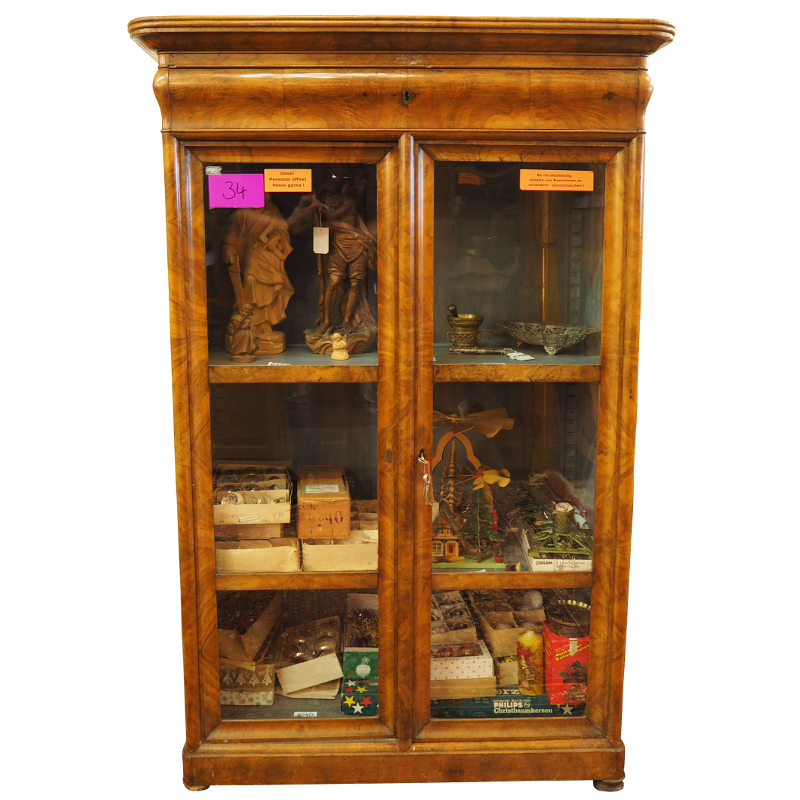 Vitrine wohl Biedermeier um 1840