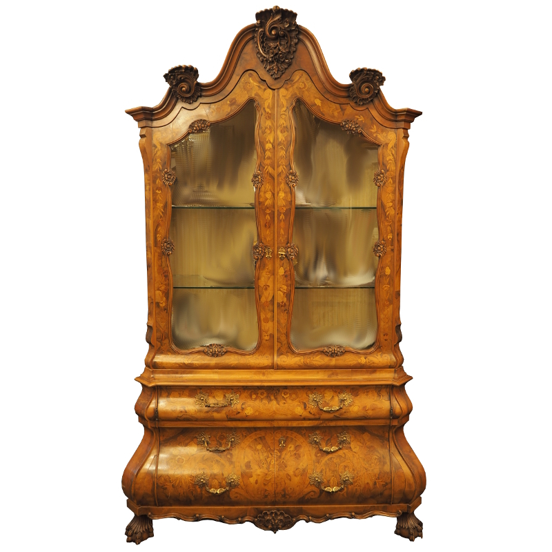 Aufsatzvitrine Rokoko-Stil