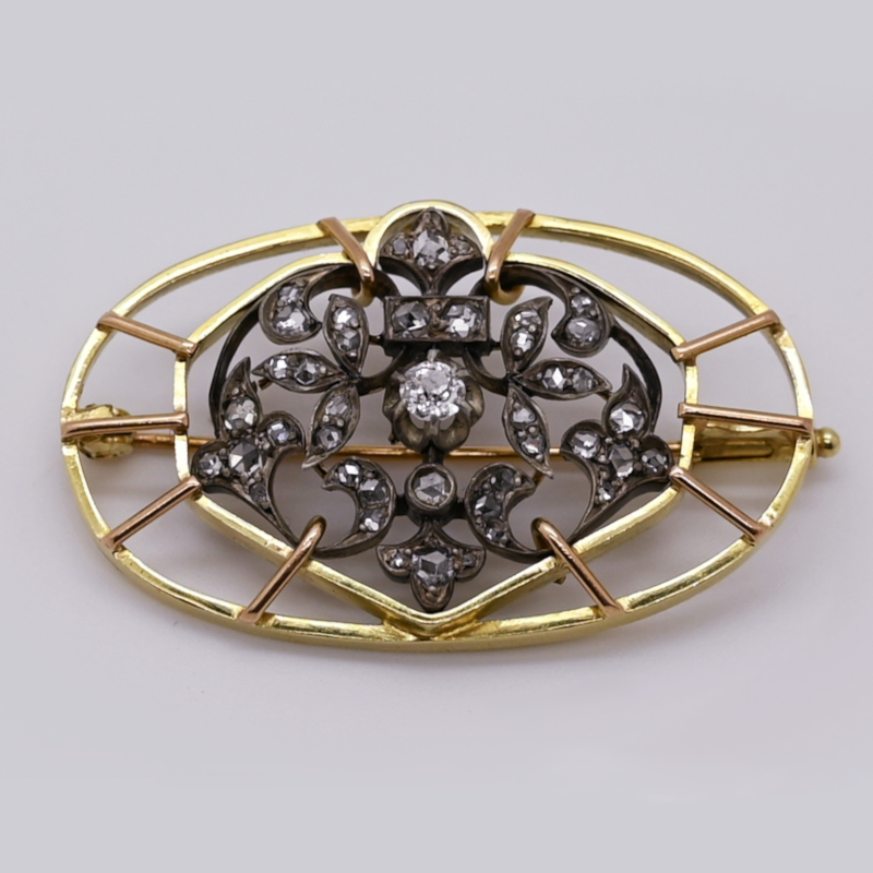 Brosche Gelbgold 18ct.