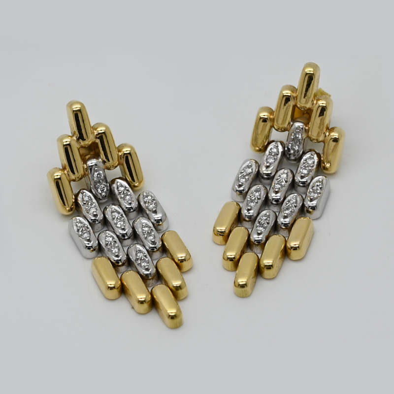 Gliederohrstecker mit Brillanten – Nr. 608